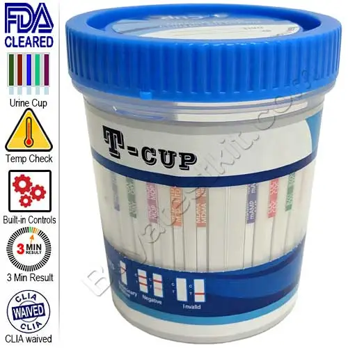 12 panel urine drug test cup