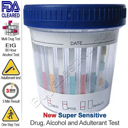 11 panel drug test Cup with Alcohol