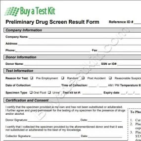 Drug abuse screening test form