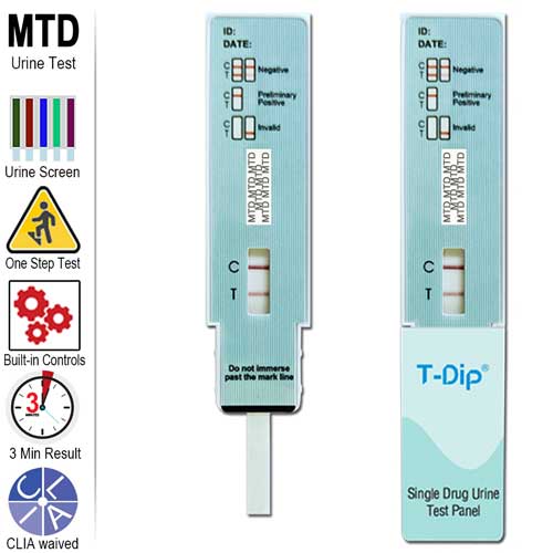 1 Panel Drug Test for Methadone (MTD)